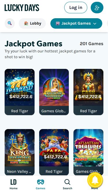  Lucky Days Casino Mobile Jackpot