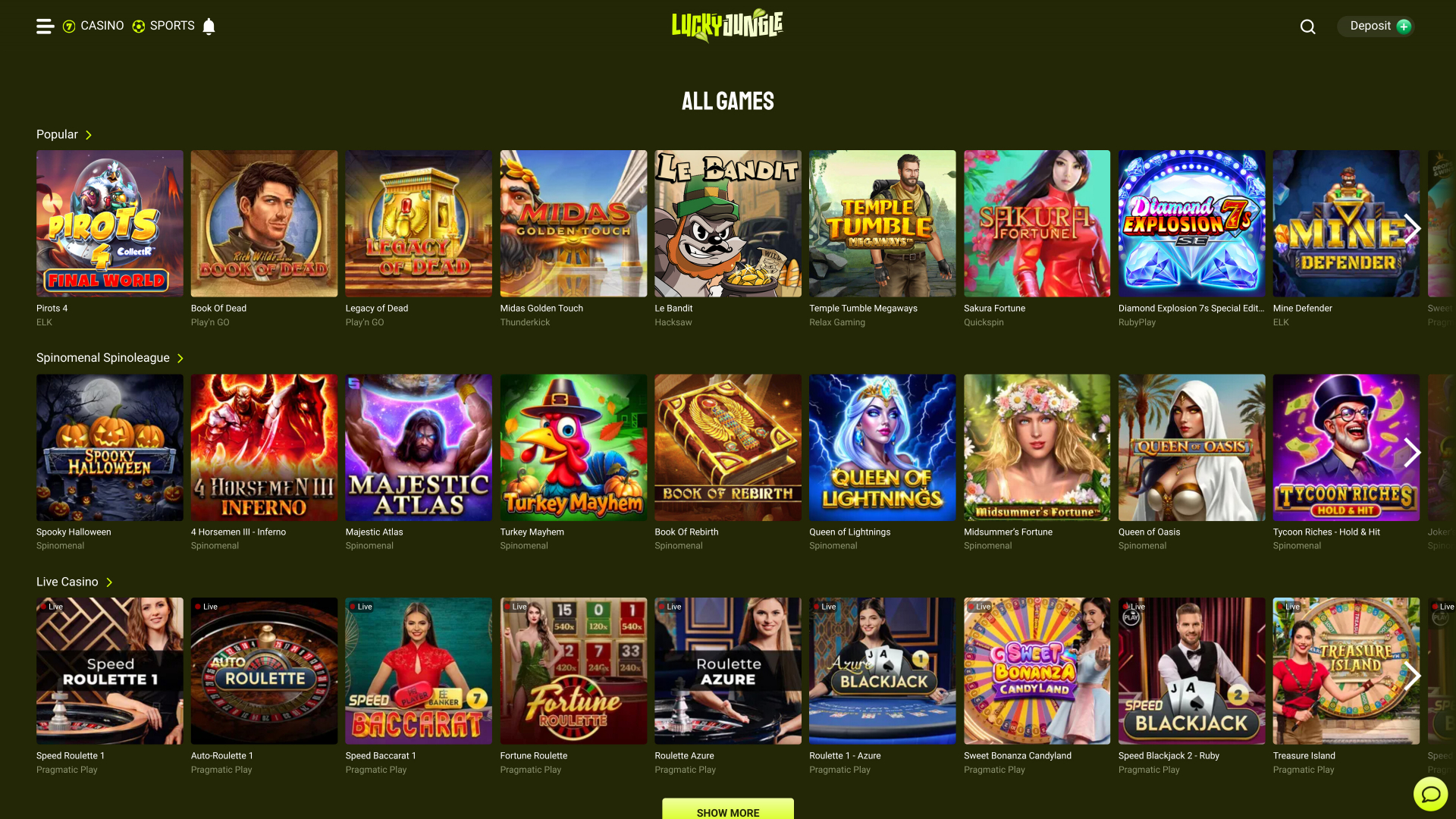 Lucky Jungle Desktop Games