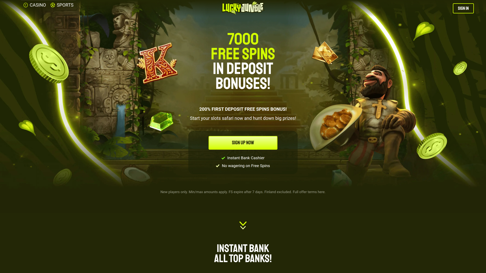 Lucky Jungle Desktop Homepage