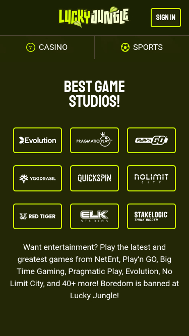Lucky Jungle Mobile Game Developers