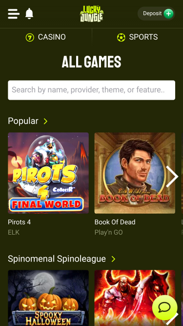 Lucky Jungle Mobile Games