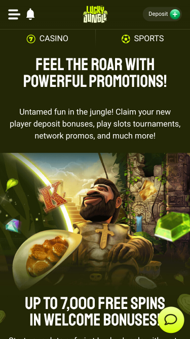Lucky Jungle Mobile Promotions