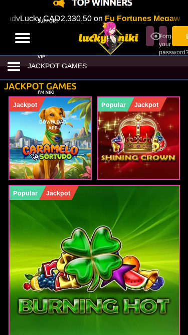 Lucky Niki Casino Mobile Jackpot