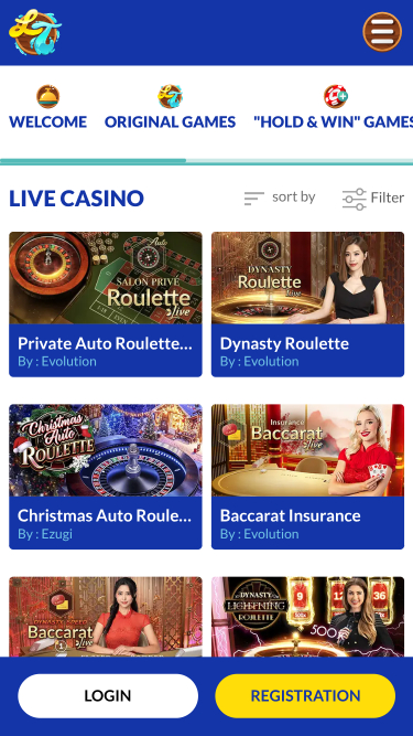 Lucky Treasure Casino Mobile Live Dealer