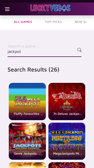 Lucky Vegas Casino Mobile Jackpot