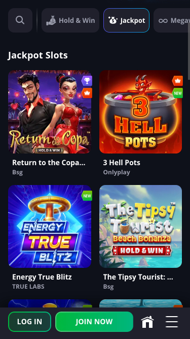 Luckyelf Casino Mobile Jackpot