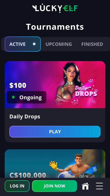 Luckyelf Casino Mobile Tournaments