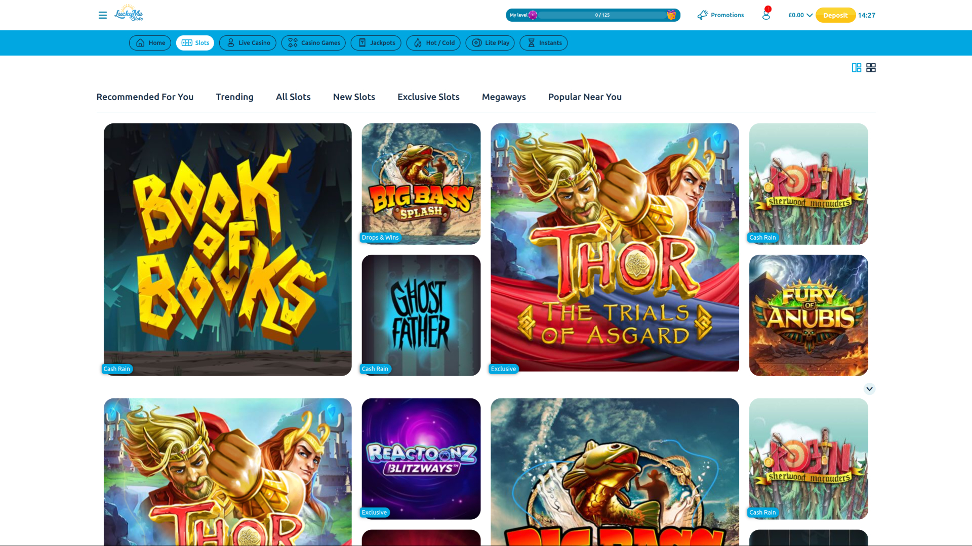 LuckyMe Slots Casino Desktop Games