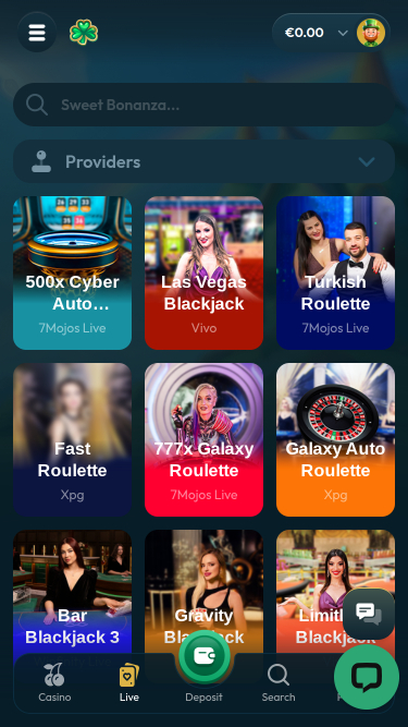 Luckzie Casino Mobile Live Dealer
