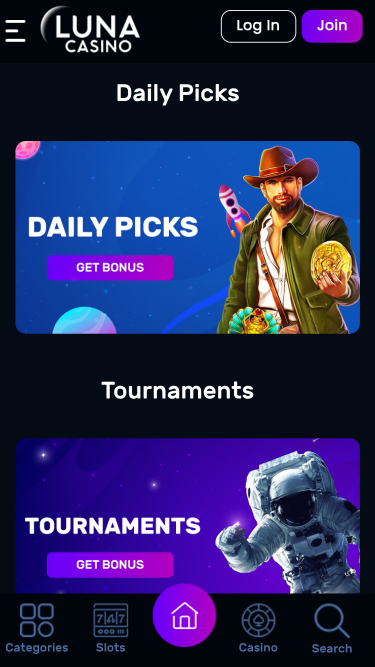Luna Casino Mobile Promotions