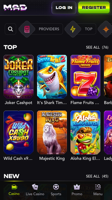 MadCasino Mobile Games