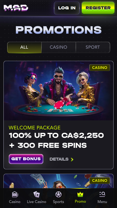 MadCasino Mobile Promotions