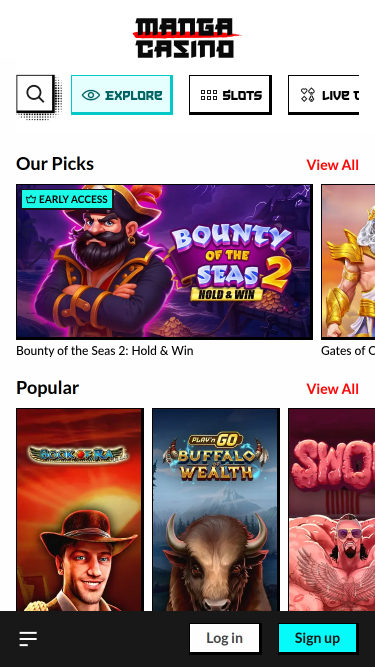 Manga Casino Mobile Games