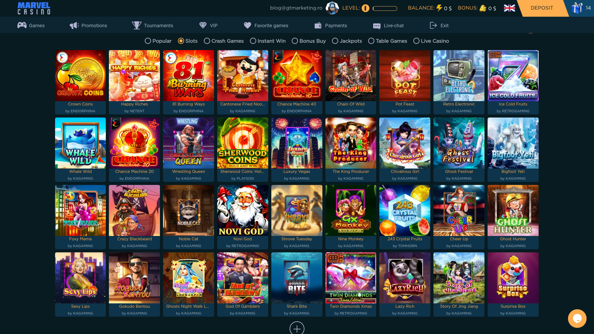 Marvel Casino Desktop Games