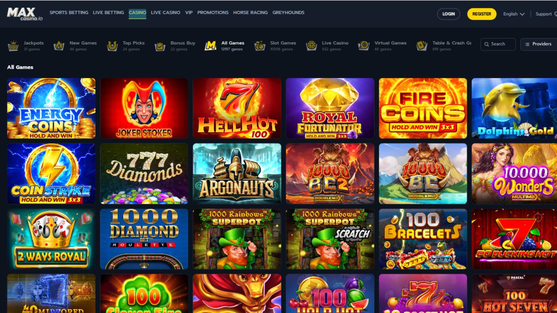 MaxCasino Games