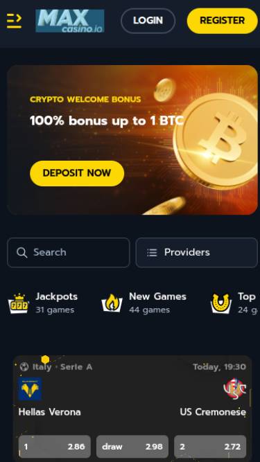 MaxCasino Homepage