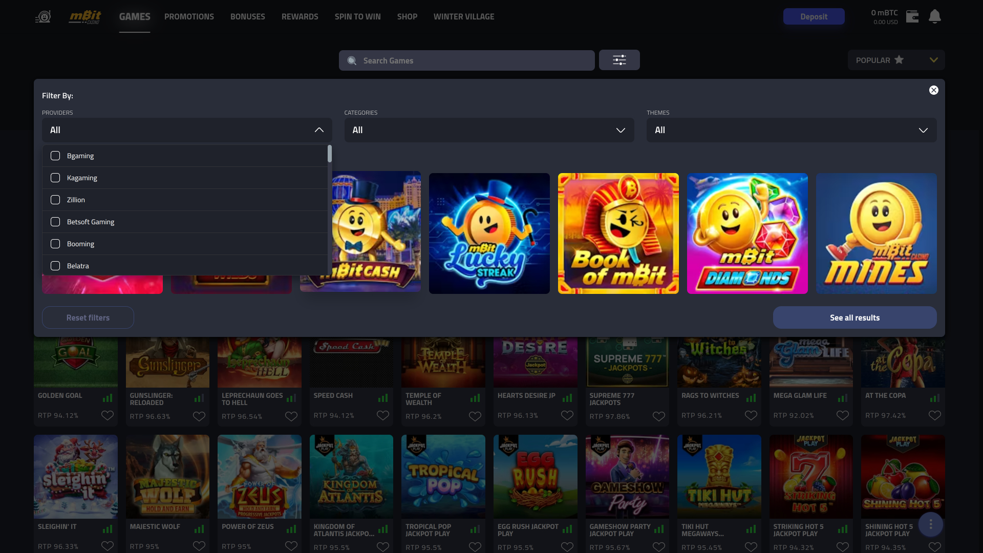 mBit Casino Desktop Game Developers