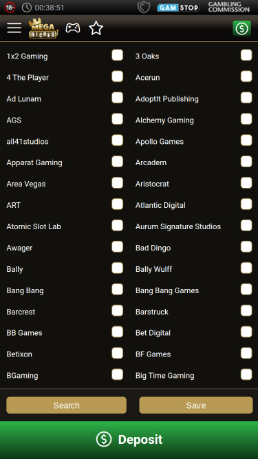 Mega Riches Casino Mobile Game Developers