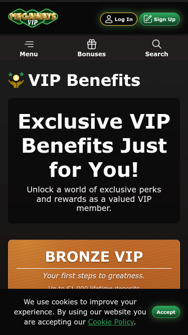 Megawaysvip Casino Mobile VIP