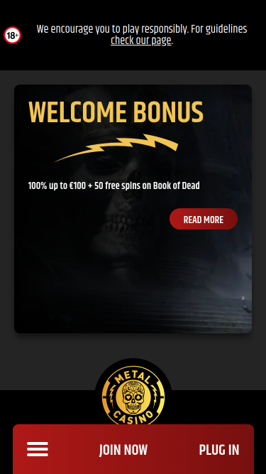 Metal Casino Mobile-Aktionen