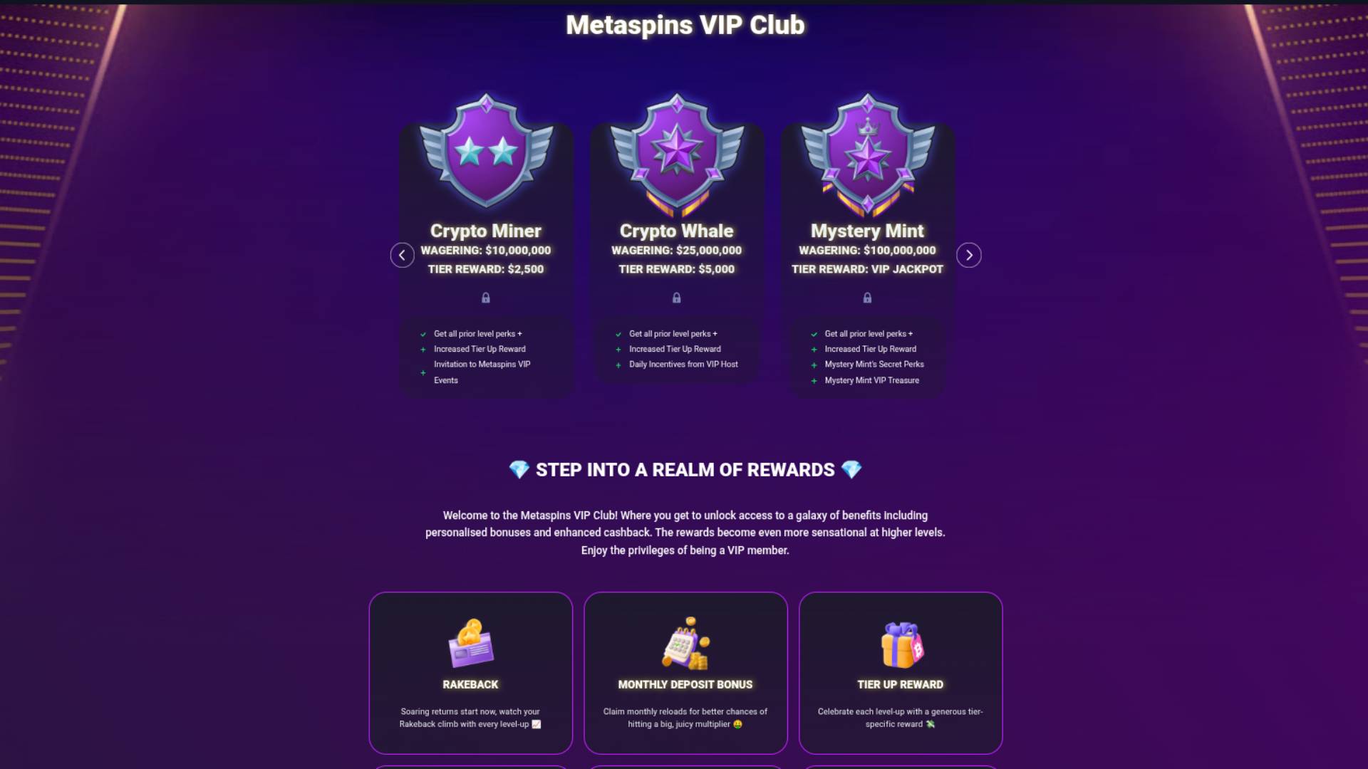 Metaspin Casino VIP