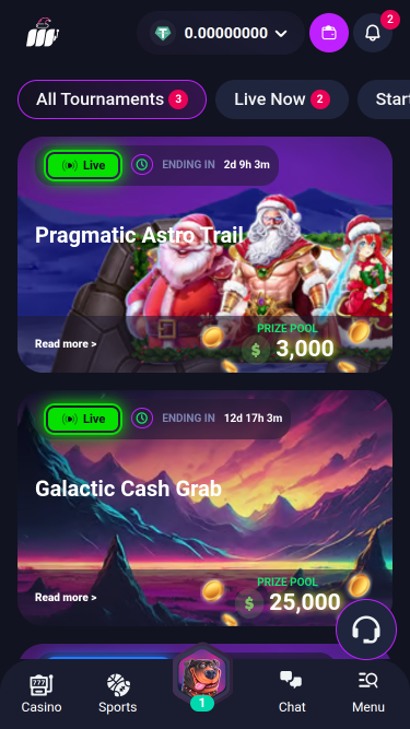 Metaspins Casino Mobile Tournaments