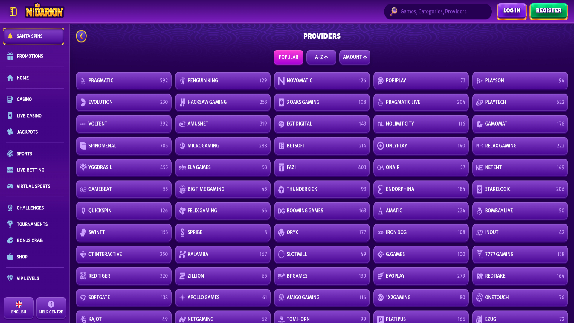 Midarion Casino Game Developers Desktop