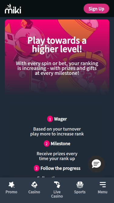 Miki Casino VIP Program