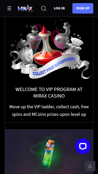 Mirax Casino Mobile VIP Program