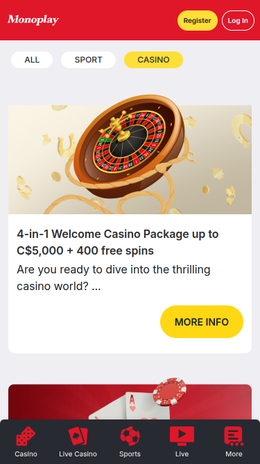 MonoPlay Casino Promotions Mobile