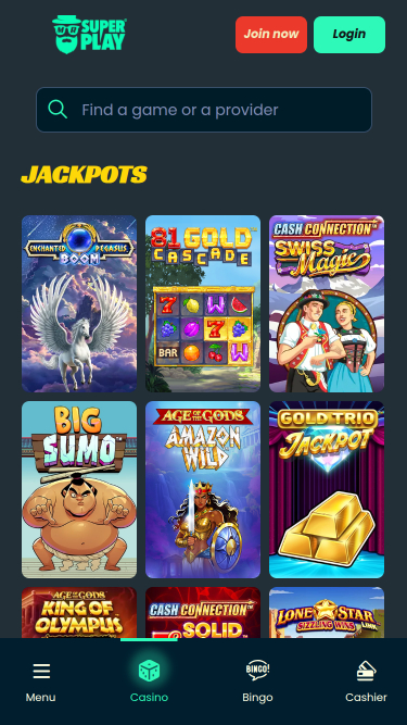 Mr SuperPlay Casino Mobile Jackpot
