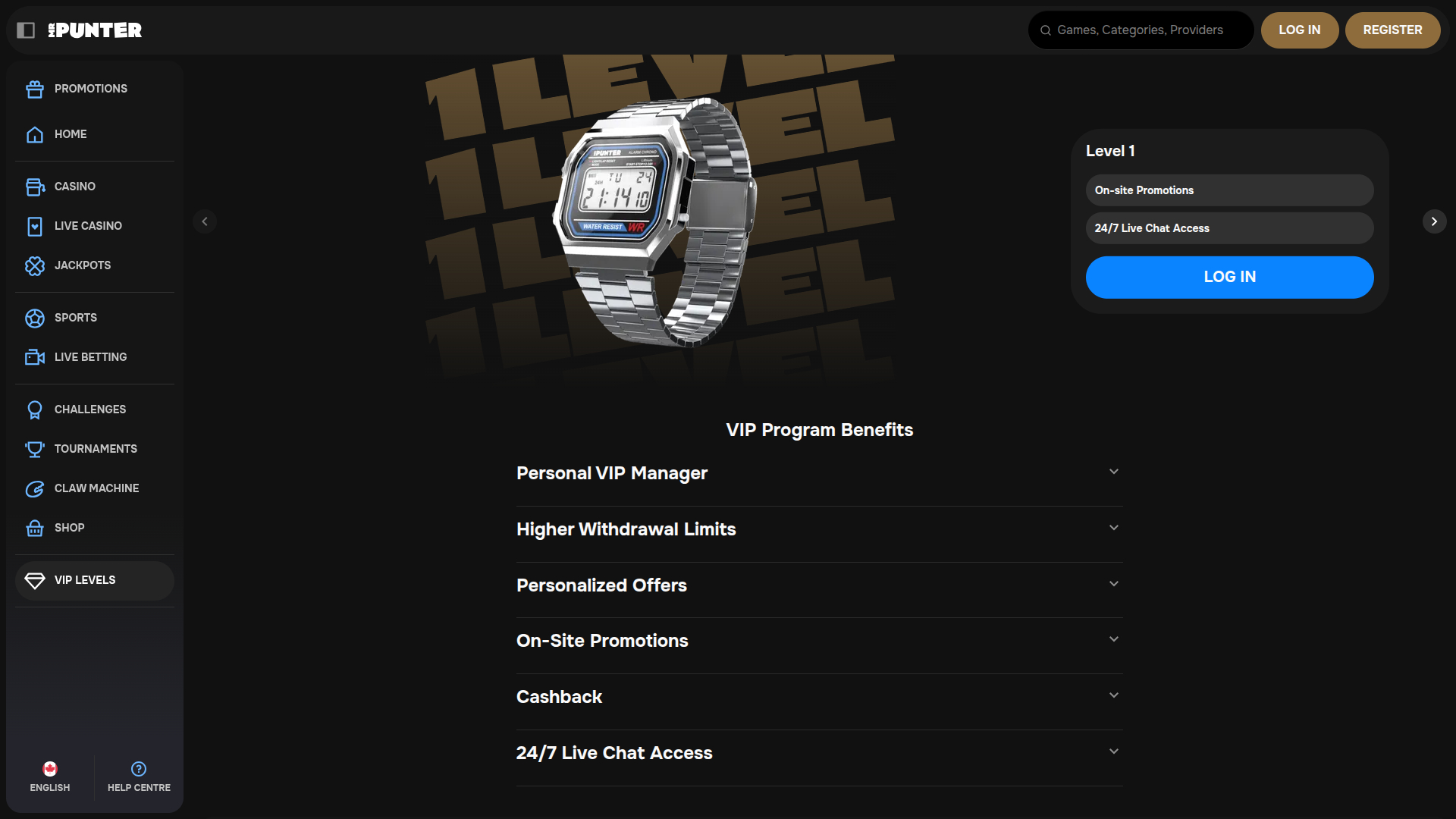MrPunter Casino Desktop VIP Program