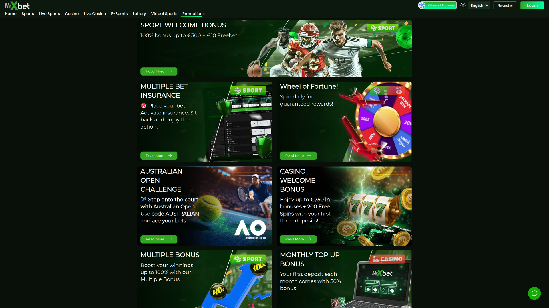 MrXbet Casino Desktop Promotions