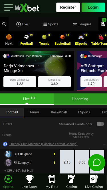 MrXbet Casino Mobile Sportsbook