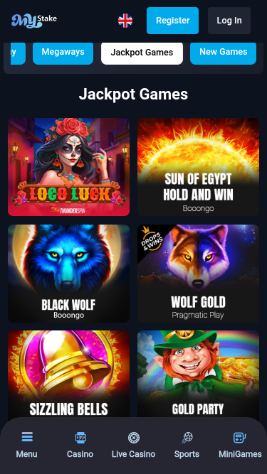 MyStake Casino Mobile Jackpot