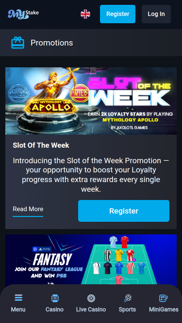 MyStake Casino Mobile Promotions