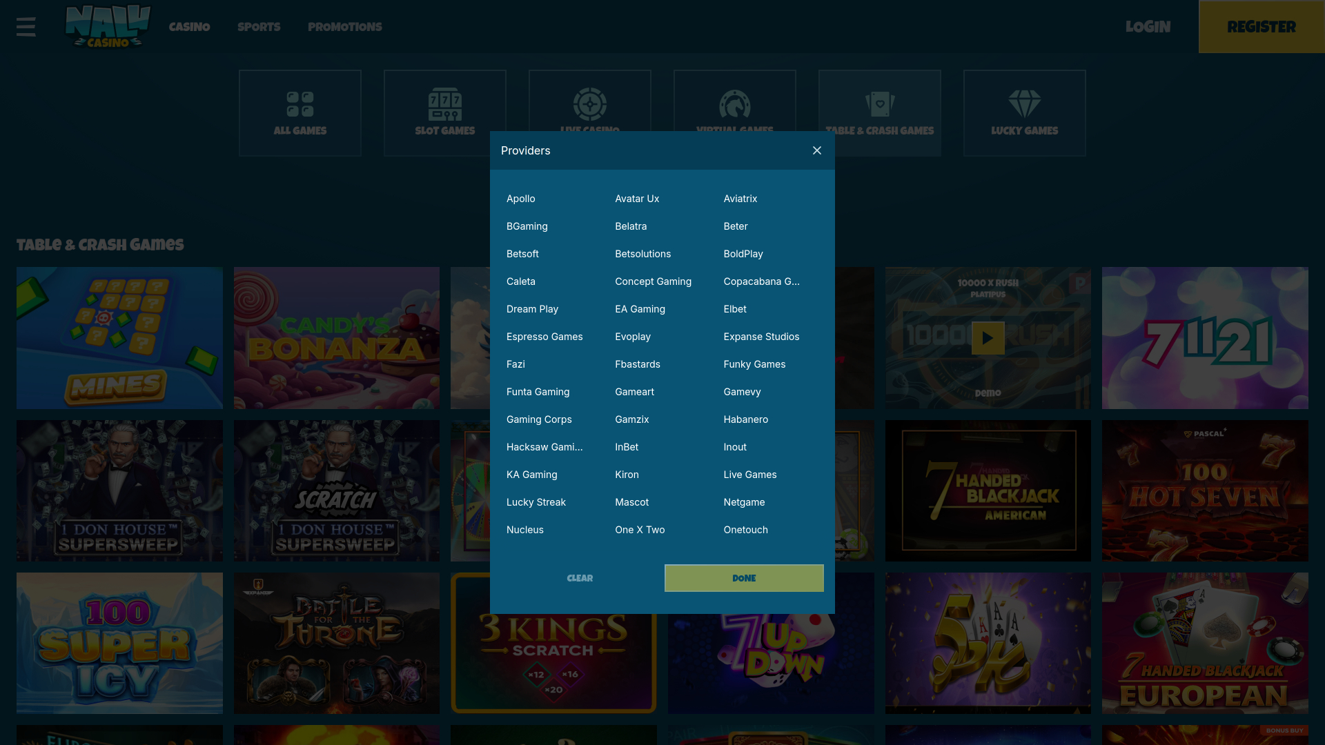 Nalu Casino Desktop Game Developers