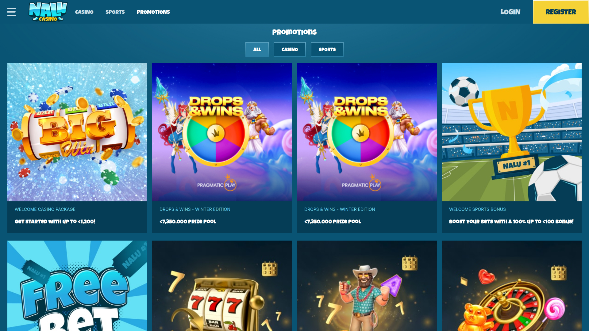 Nalu Casino Desktop Promotions