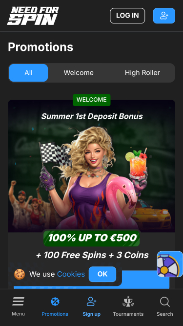 Need for Spin Casino Mobile Promotions