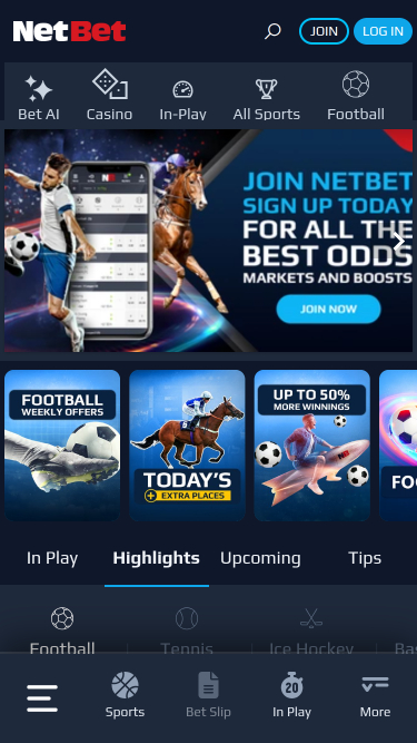 NetBet Casino Mobile Sports