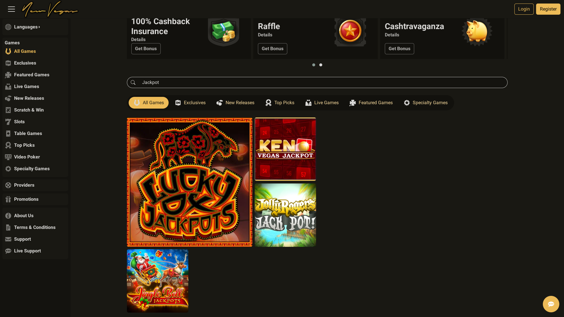 NewVegas Casino Desktop Jackpot