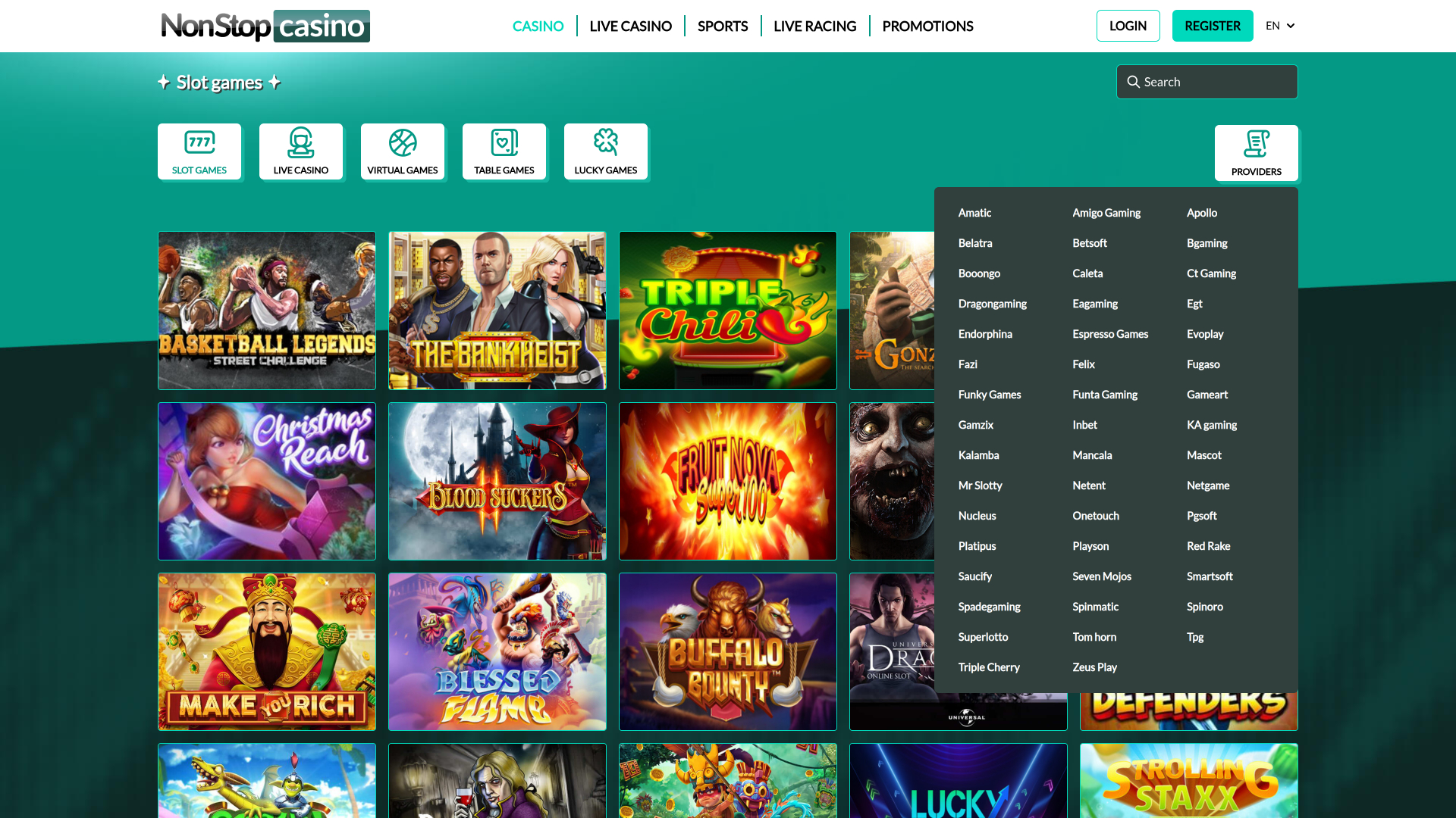 NonStop Casino Desktop Game Developers