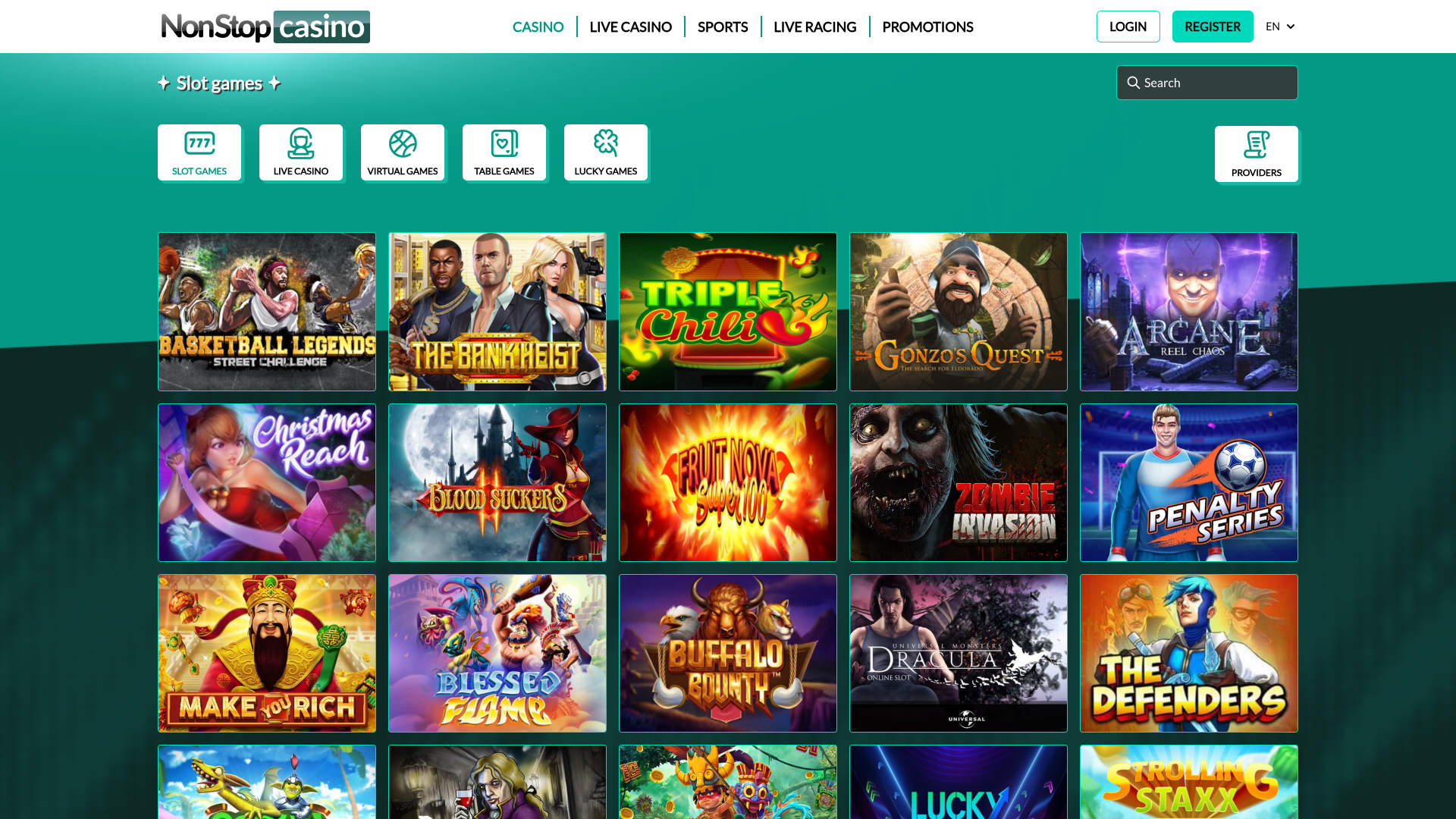 NonStop Casino Desktop Games