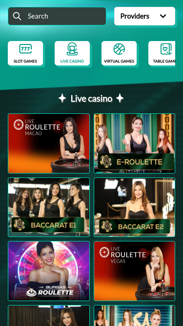 NonStop Casino Mobile Live Dealer