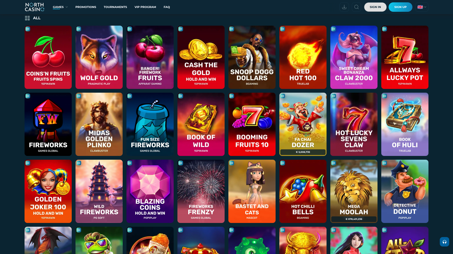 North Casino Desktop Games