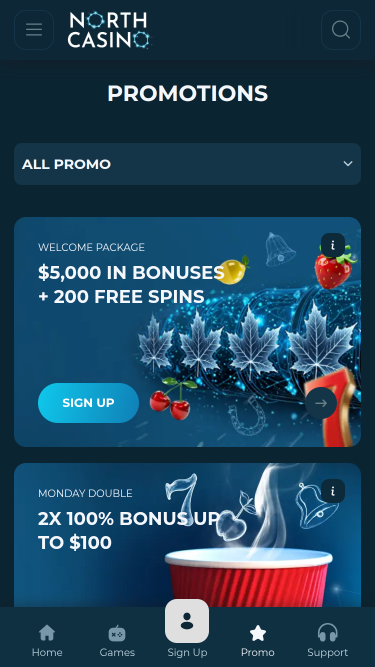 North Casino Mobile Promotions