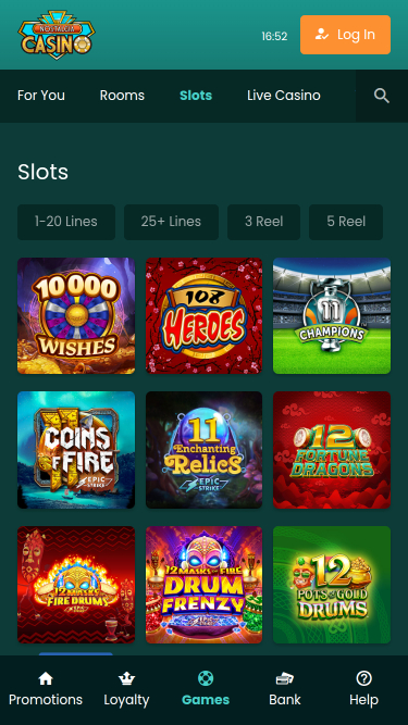 Nostalgia Casino Mobile Games