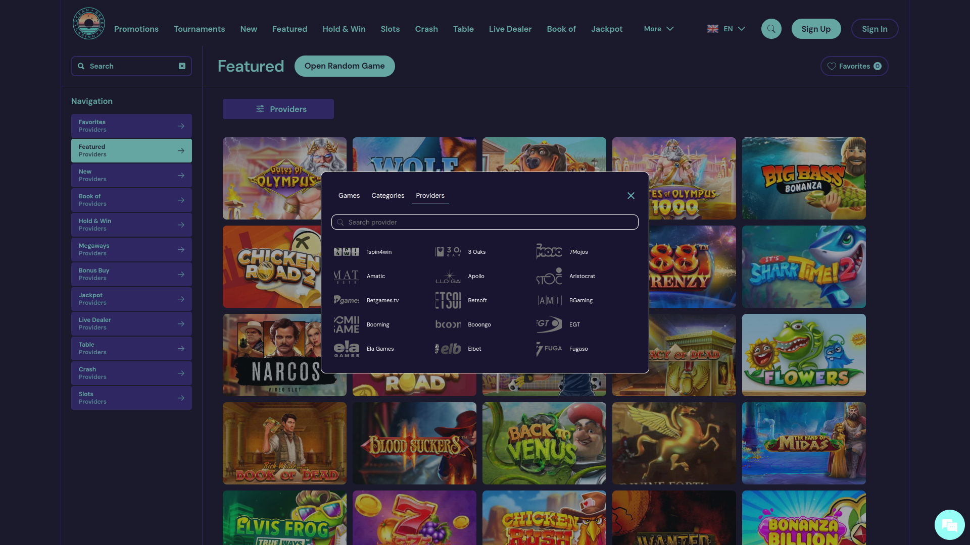 Ocean Breeze Casino Desktop Game Developers