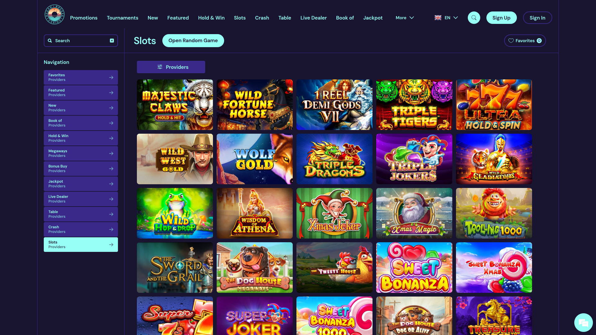 Ocean Breeze Casino Desktop Games