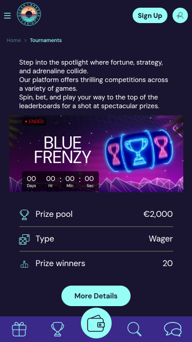 Ocean Breeze Casino Mobile Tournaments